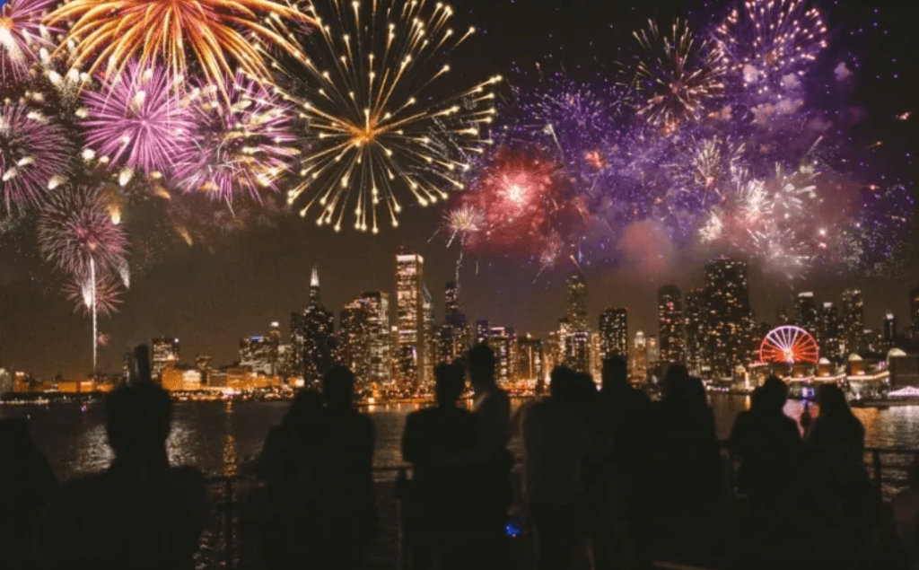Chicago Fireworks Display Lakefront